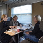 workshop på tåget, # Vem-är-vem-och-vem-är-du- Hur gör du? © Maria Wahlgren
